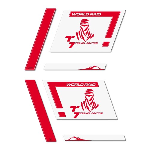 Stickers 3D Protecteurs de sacoche latérale compatibles avec les motos Yamaha Tenere 700 2