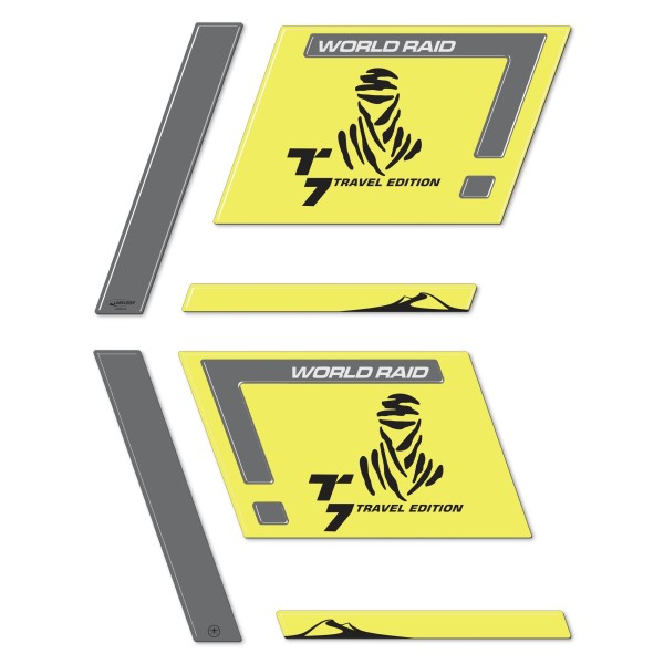 3D Stickers Side Bag Protectors compatible with Yamaha Tenere 700 motorbikes