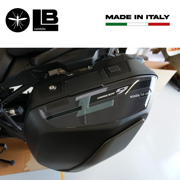 Pegatinas 3D Protectores de bolsas laterales compatibles con Yamaha Tracer 9 2021-2024