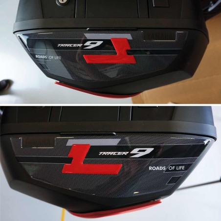 3D Aufkleber Seitentaschenschützer kompatibel mit Yamaha Tracer 9 2021-2024