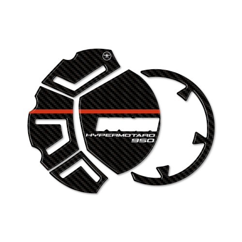Stickers 3D Crankcase protectors compatible with Ducati Hypermotard 950 SP 2019-25 2