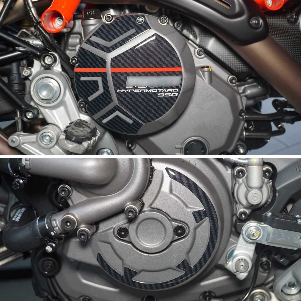 Aufkleber 3D Kurbelgehäuse Protektoren kompatibel mit Ducati Hypermotard 950 SP 2019-25