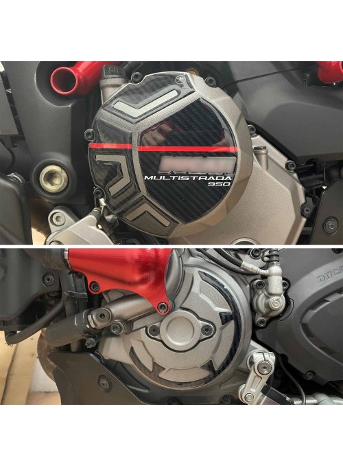 Adesivi 3D Protezioni carter moto compatibili con Ducati Multistrada 950 2019-21
