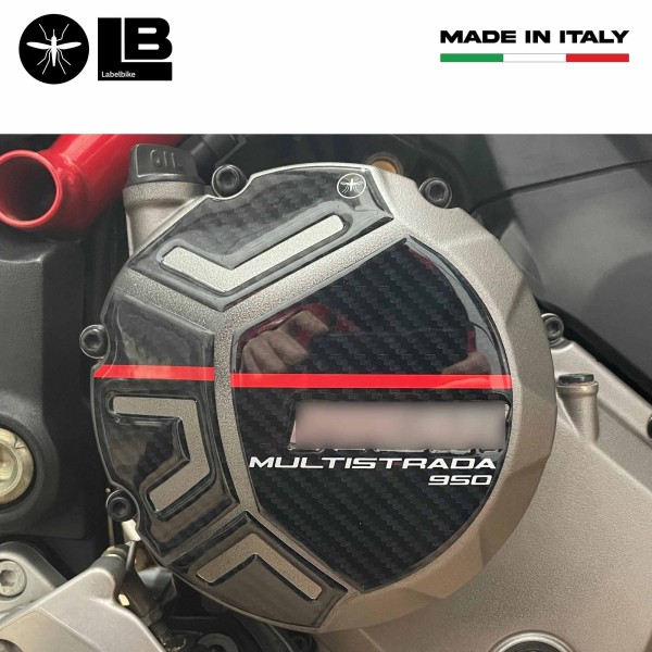 Stickers 3D Motorcycle crankcase protectors compatible with Ducati Multistrada 950 2019-21