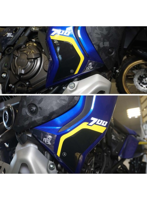 Adesivi 3D Protezioni Deflettori compatibili con Yamaha Tenere 700 World Raid