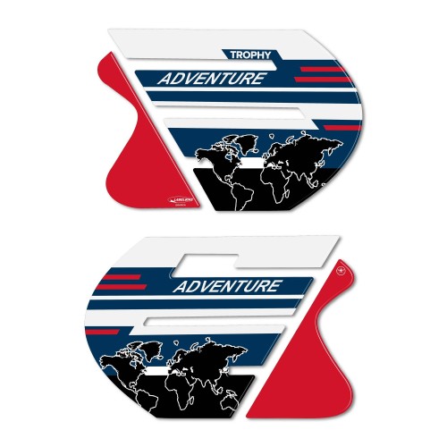 Stickers 3D Motorcycle Side Protectors compatible with BMW R 1250 GS ADV Trophy 2