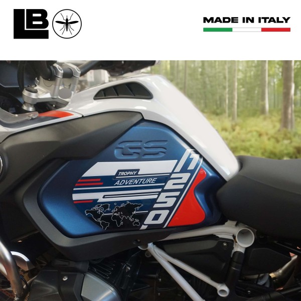 Pegatinas 3D Moto Protectores laterales compatibles con BMW R 1250 GS ADV Trofeo