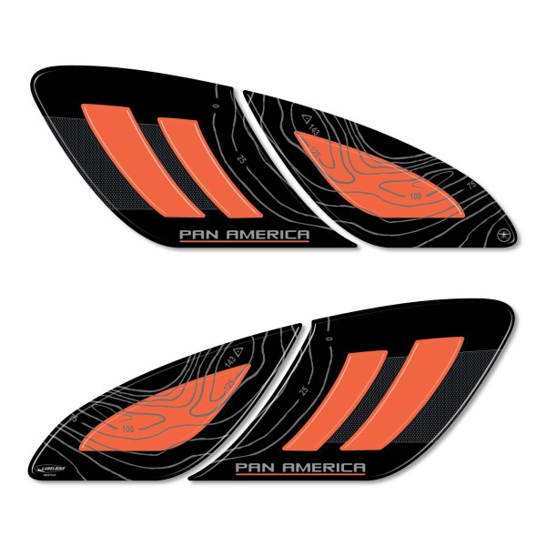 Stickers 3D Protections latérales moto compatibles avec Harley Davidson Pan America