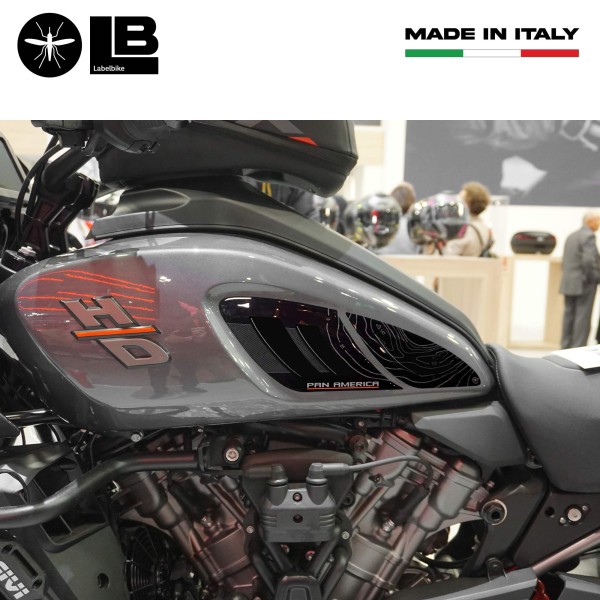 Pegatinas 3D Protectores laterales de moto compatibles con Harley Davidson Pan America