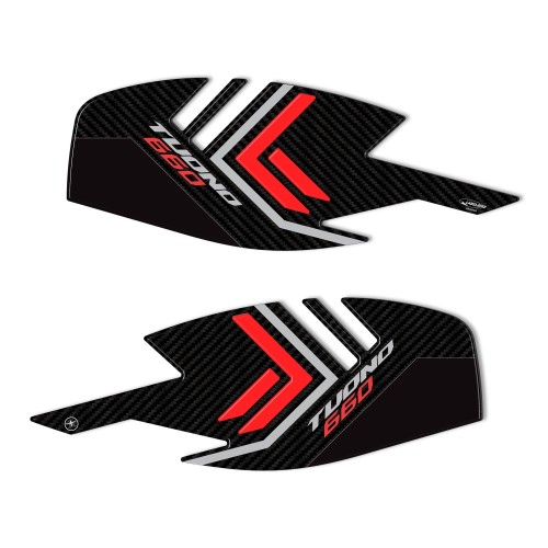 3D Stickers Tank side protectors compatible with Aprilia Tuono 660 2022 2