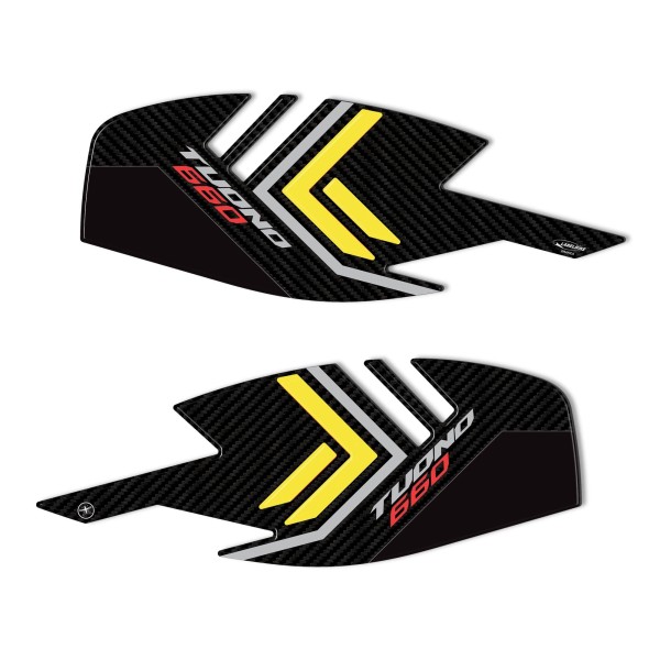 Stickers 3D Protections latérales de réservoir compatibles avec Aprilia Tuono 660 2022