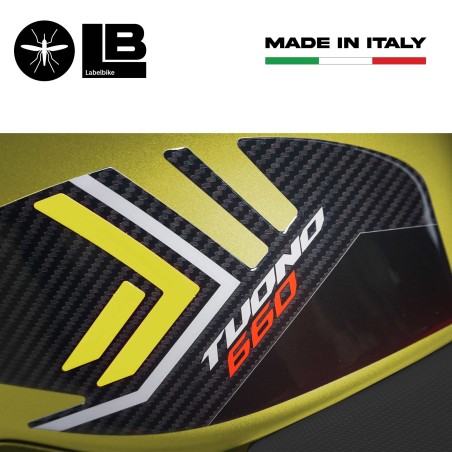 Stickers 3D Protections latérales de réservoir compatibles avec Aprilia Tuono 660 2022