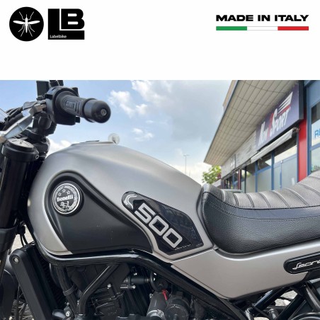 Pegatinas 3D Protectores laterales de depósito compatibles con Benelli Leoncino 500