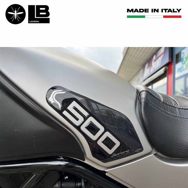 Aufkleber 3D Tank Side Protectors kompatibel mit Benelli Leoncino 500