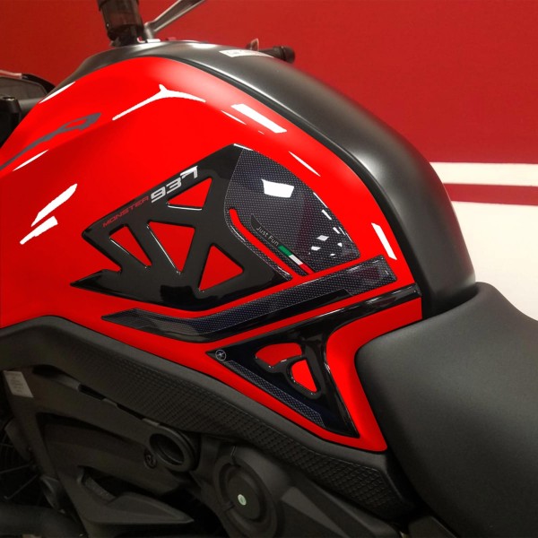 Pegatinas 3D Protectores laterales de depósito compatibles con Ducati Monster 937 2021