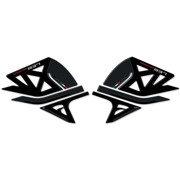 3D Αυτοκόλλητα Προστατευτικά πλευρικά προστατευτικά δεξαμενής συμβατά με Ducati Monster 937 2021