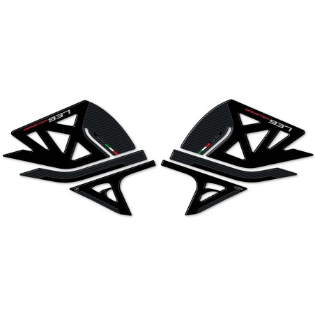 Pegatinas 3D Protectores laterales de depósito compatibles con Ducati Monster 937 2021