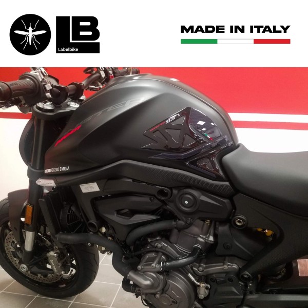 3D Aufkleber Tank Side Protectors kompatibel mit Ducati Monster 937 2021