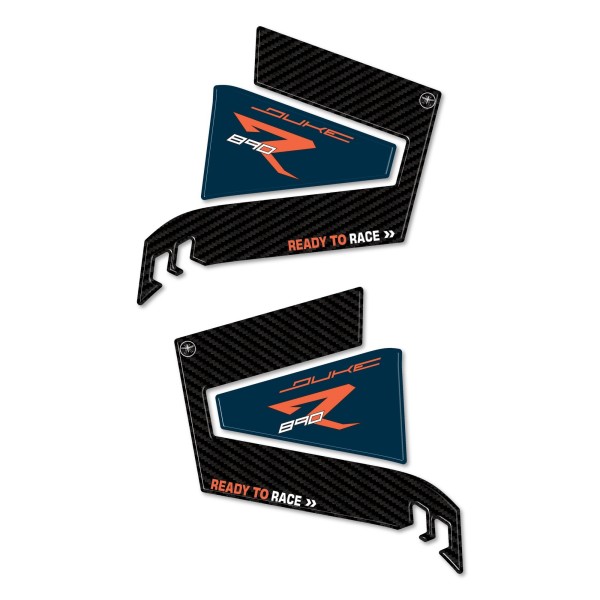 Protection latérale de réservoir 3D compatible avec KTM 890 Duke R 2022-23