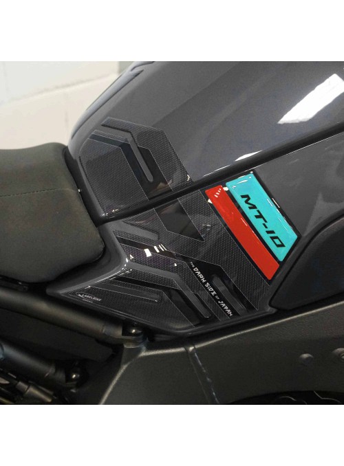 Adesivi 3D protezioni laterali serbatoio compatibili con Yamaha MT-10 SP 2022-23