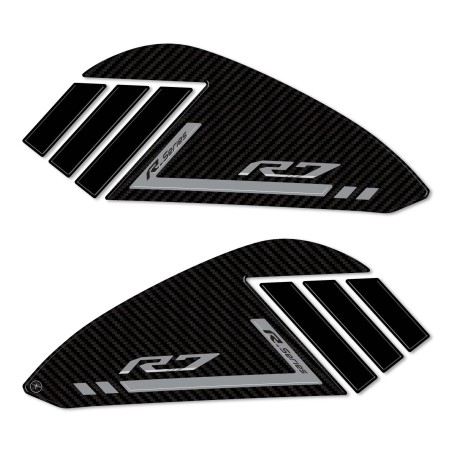 3D side tank protector stickers compatible with Yamaha R7 2021-2025