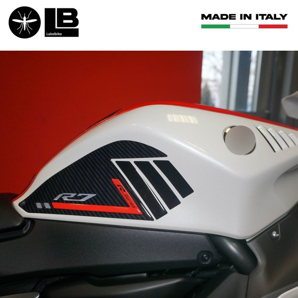 Pegatinas protectoras laterales 3D compatibles con Yamaha R7 2021-2025