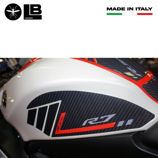 Stickers de protection de réservoir 3D compatibles avec Yamaha R7 2021-2025