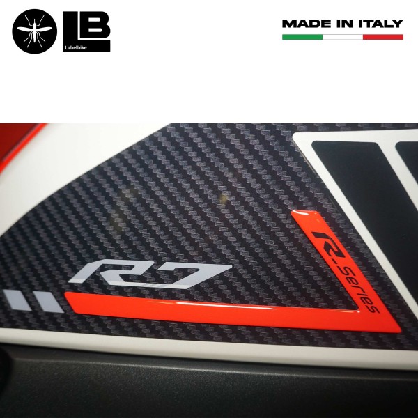 Stickers de protection de réservoir 3D compatibles avec Yamaha R7 2021-2025