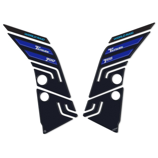 Aufkleber 3D Tank Side Protectors kompatibel mit Yamaha Tenere 700 2022