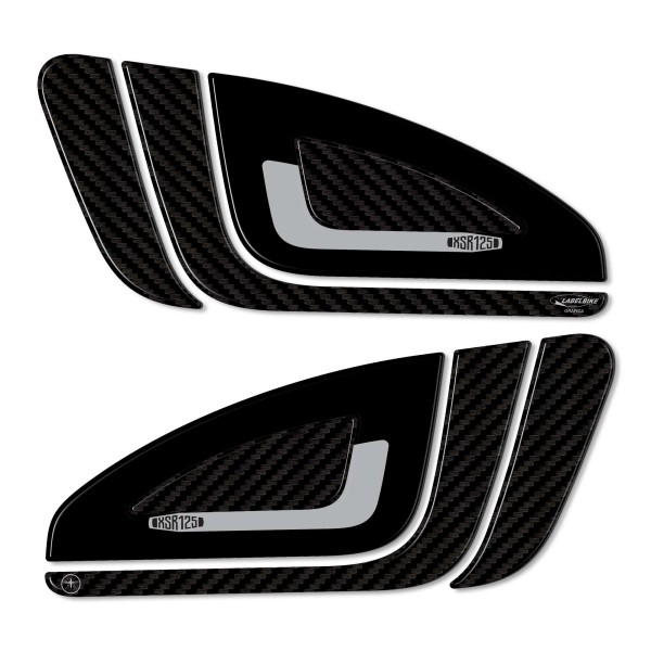 3D Stickers Tank Side Protectors compatible with Yamaha XSR125 2021-22