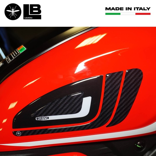 3D Stickers Tank Side Protectors compatible with Yamaha XSR125 2021-22