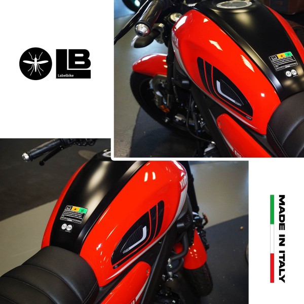 Stickers 3D Protections latérales de réservoir compatibles avec Yamaha XSR125 2021-22