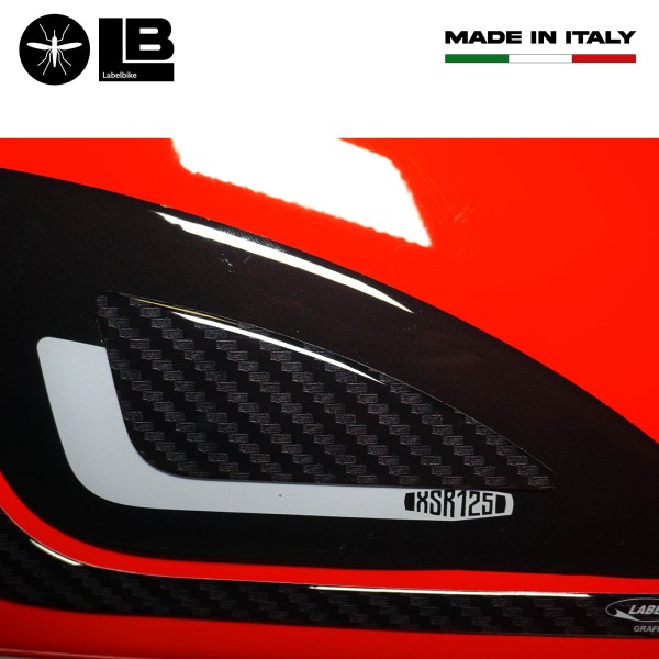 3D Aufkleber Tank Side Protectors kompatibel mit Yamaha XSR125 2021-22