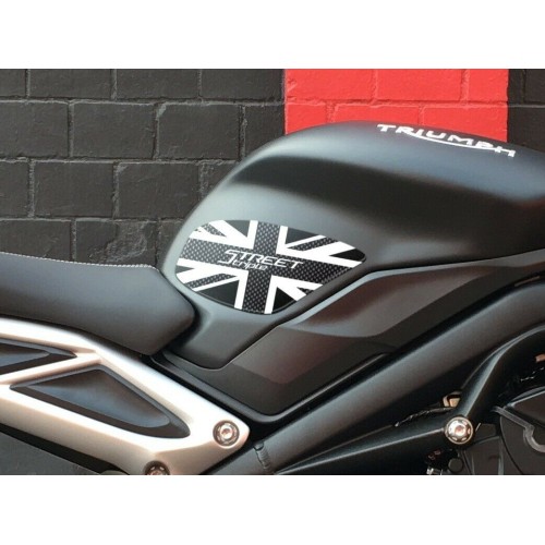 2 3D-Tankschützer für Motorräder kompatibel Triumph STREET TRIPLE 2013-2021