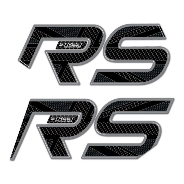 Adhesivos laterales 3D compatibles con Triumph Street Triple 765 RS 2023