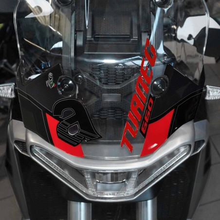Stickers 3D protecteur de pare-brise moto compatible avec Aprilia Tuareg 660 2023-2025