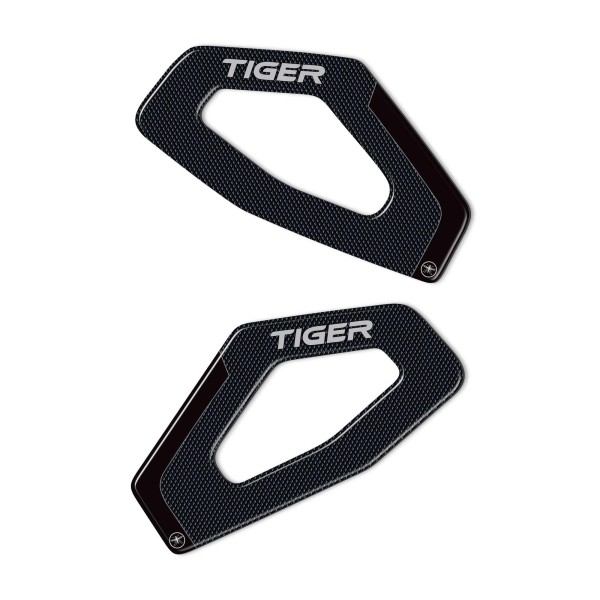 3D Heel Protector Stickers compatible with Triumph Tiger 660 and 800 Sport