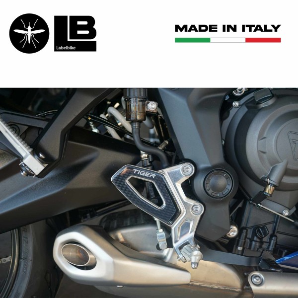 Autocollants de protection de talon 3D compatibles avec Triumph Tiger 660 et 800 Sport