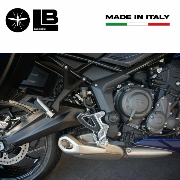 3D Heel Protector Stickers compatible with Triumph Tiger 660 and 800 Sport