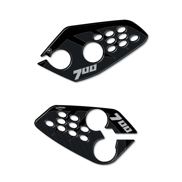 3D Heel Protector Stickers compatible with Yamaha Tracer 7 - 700 and XSR 700