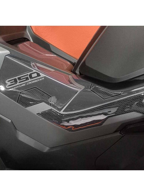 Adesivi 3D Protezioni Boomerang laterali compatibili con Honda ADV350 2022-2023
