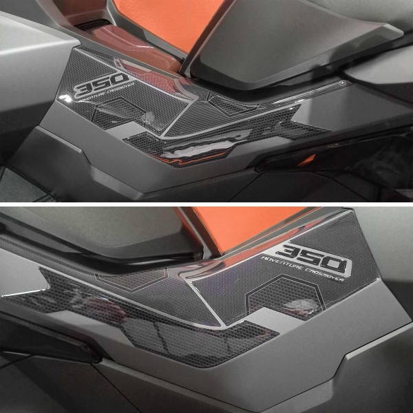 3D Stickers Boomerang side protectors compatible with Honda ADV350 2022-2025