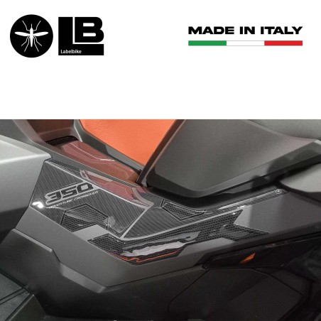 3D Aufkleber Boomerang Seitenprotektoren kompatibel mit Honda ADV350 2022-2025