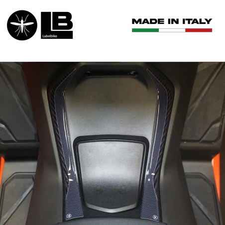 Autocollants de protection latérale 3D Repose-pieds avant compatible avec Honda Forza 300