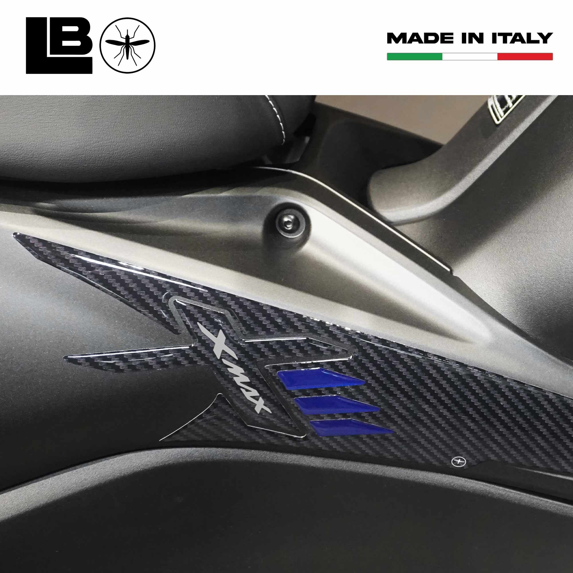 Adesivi 3D XMAX Per Yamaha X Max Dal 2010 - Resina Gel, Argento | Personalizzazione Scooter Resistente - Foto 3