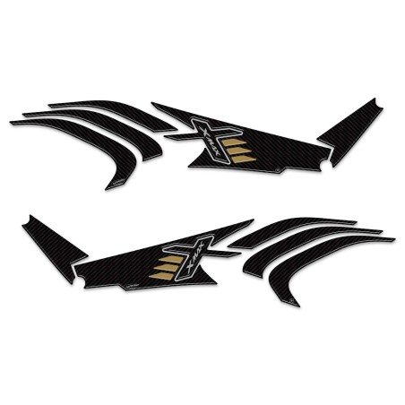 Autocollants 3D de protection latérale pour scooter compatibles avec Yamaha Xmax 125-300 2023