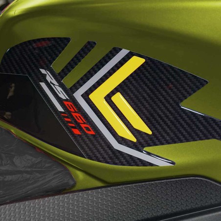 Stickers 3D Protections latérales de réservoir compatibles avec Aprilia RS 660 2020-25