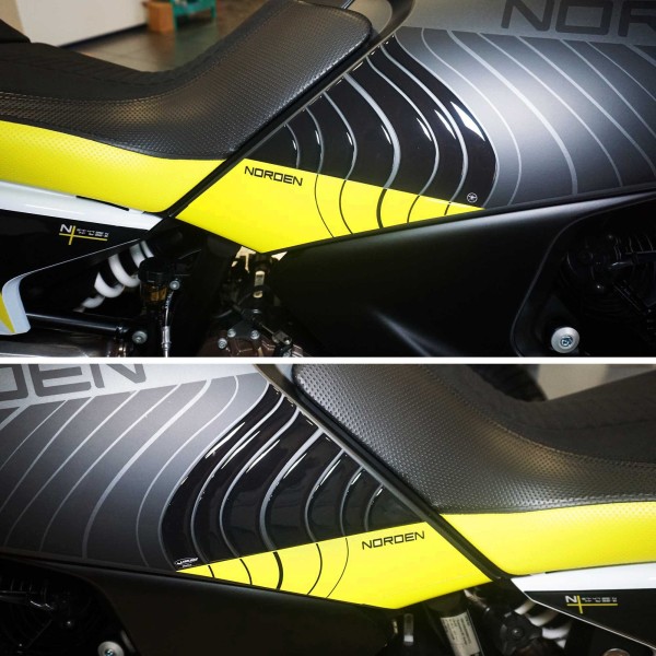 Stickers 3D Protections latérales de réservoir compatibles avec Husqvarna Norden 901