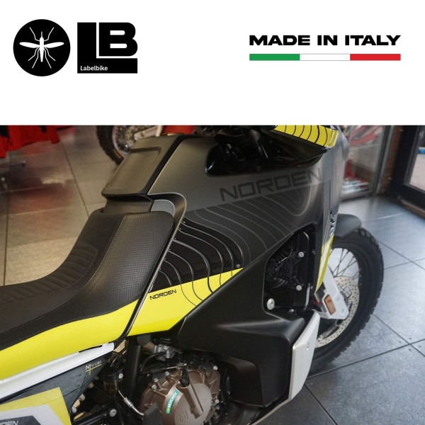 Stickers 3D Protections latérales de réservoir compatibles avec Husqvarna Norden 901