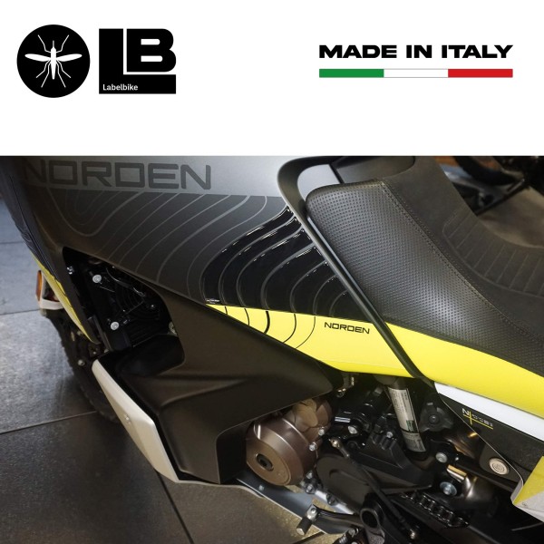 Stickers 3D Protections latérales de réservoir compatibles avec Husqvarna Norden 901